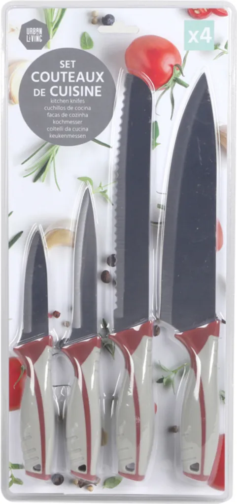 DOCHTMANN Set di coltelli 4 pezzi colori misti - 3