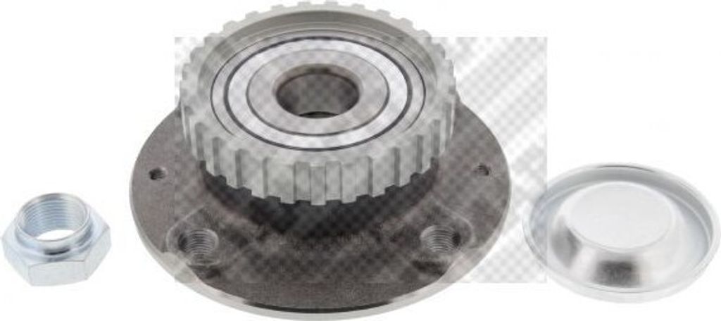MAPCO Radlagersatz Hinten passend für PEUGEOT 306 Schrägheck (7A, 7C, N3, N5) 129,1mm 26337
