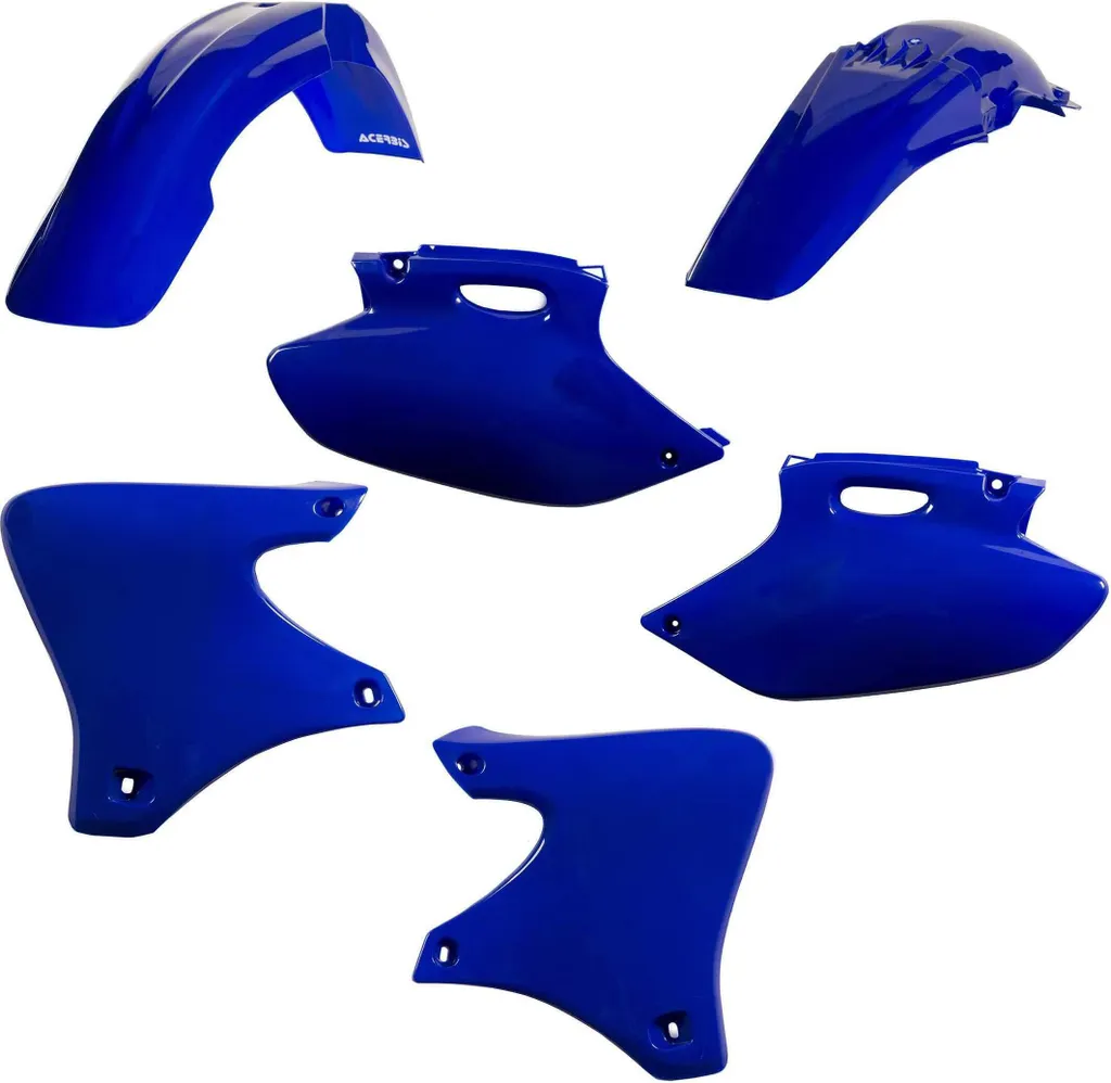 Plastiques de rechange moto bleu kit carénage ACERBIS 6 éléments
