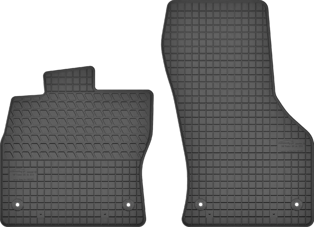 Set Tappetini Gomma Anteriori Per VW Tiguan II (dal 2016) – Adatti Al Veicolo, Antiscivolo, Facili Da Pulire