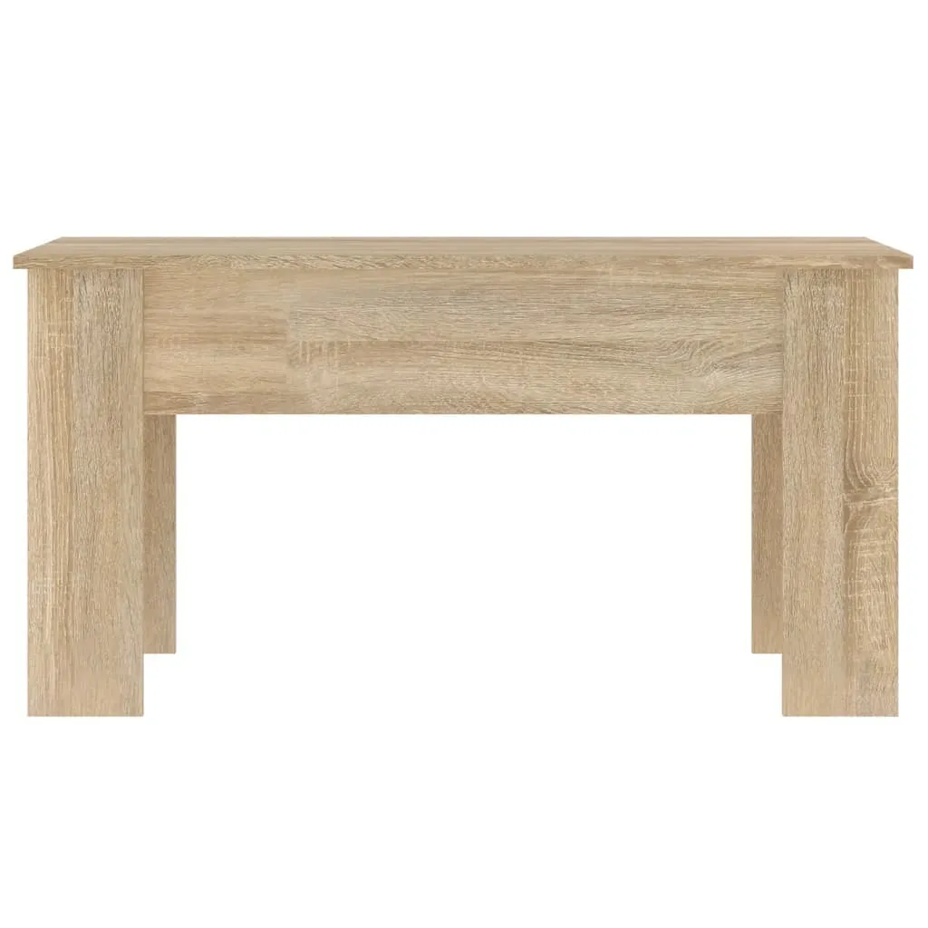 Table basse salon chêne sonoma 101 cm pour apéritifs et décoration - 6