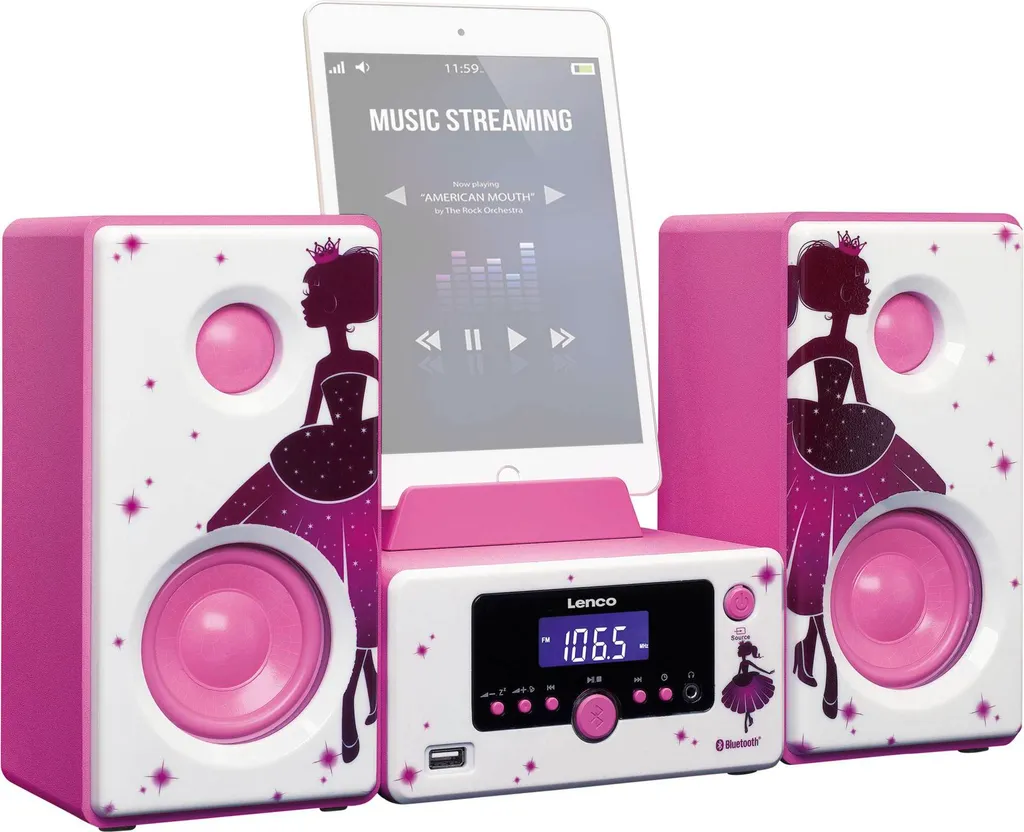 Lenco MC-020 - Microsystem - 2 x 5 Watt - Prinzessin