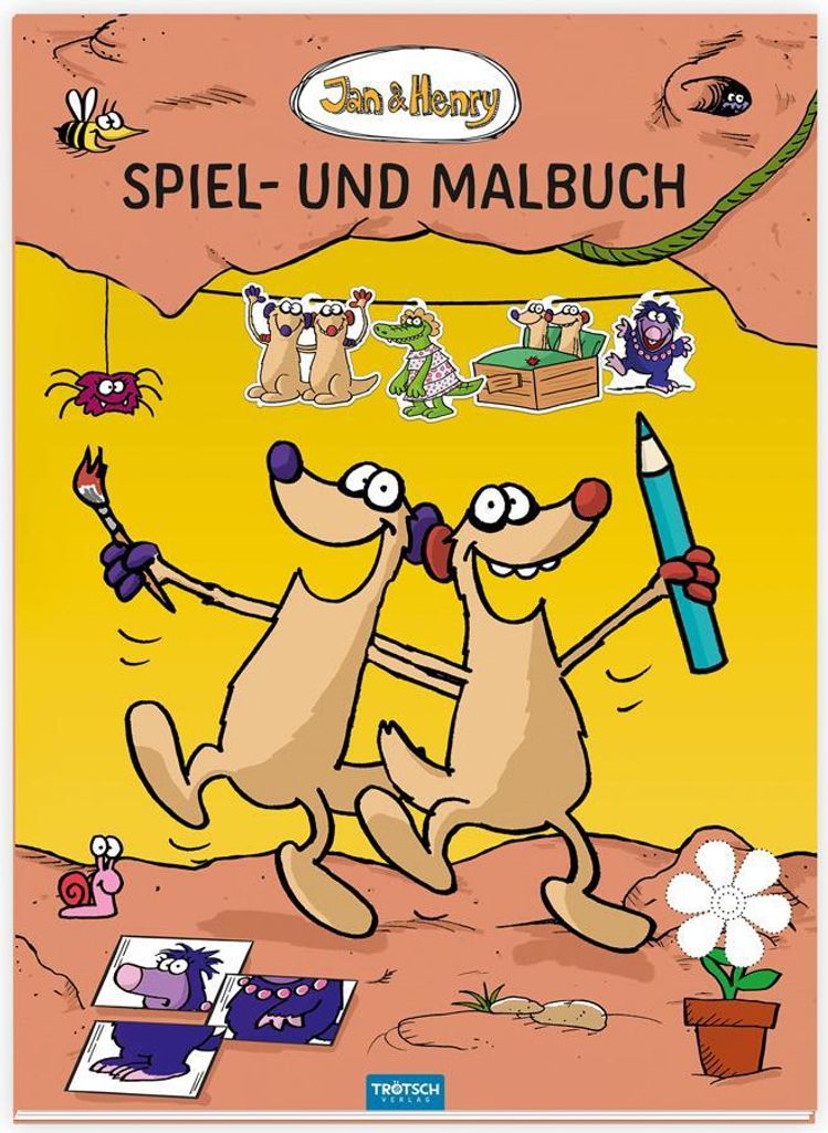 Trötsch Jan und Henry Spiel- und Malbuch