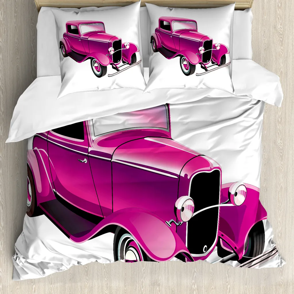 Copripiumino Rosa Shocking Auto Vintage 155x220 | ABAKUHAUS Antiacaro