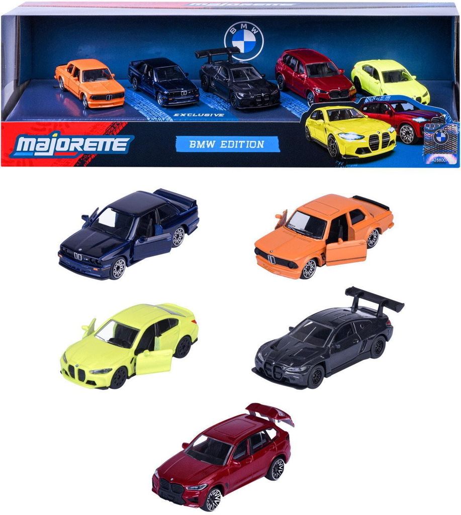 Majorette Spielzeugauto BMW 5er Pack Giftpack M3, X5M, Produktbild 
