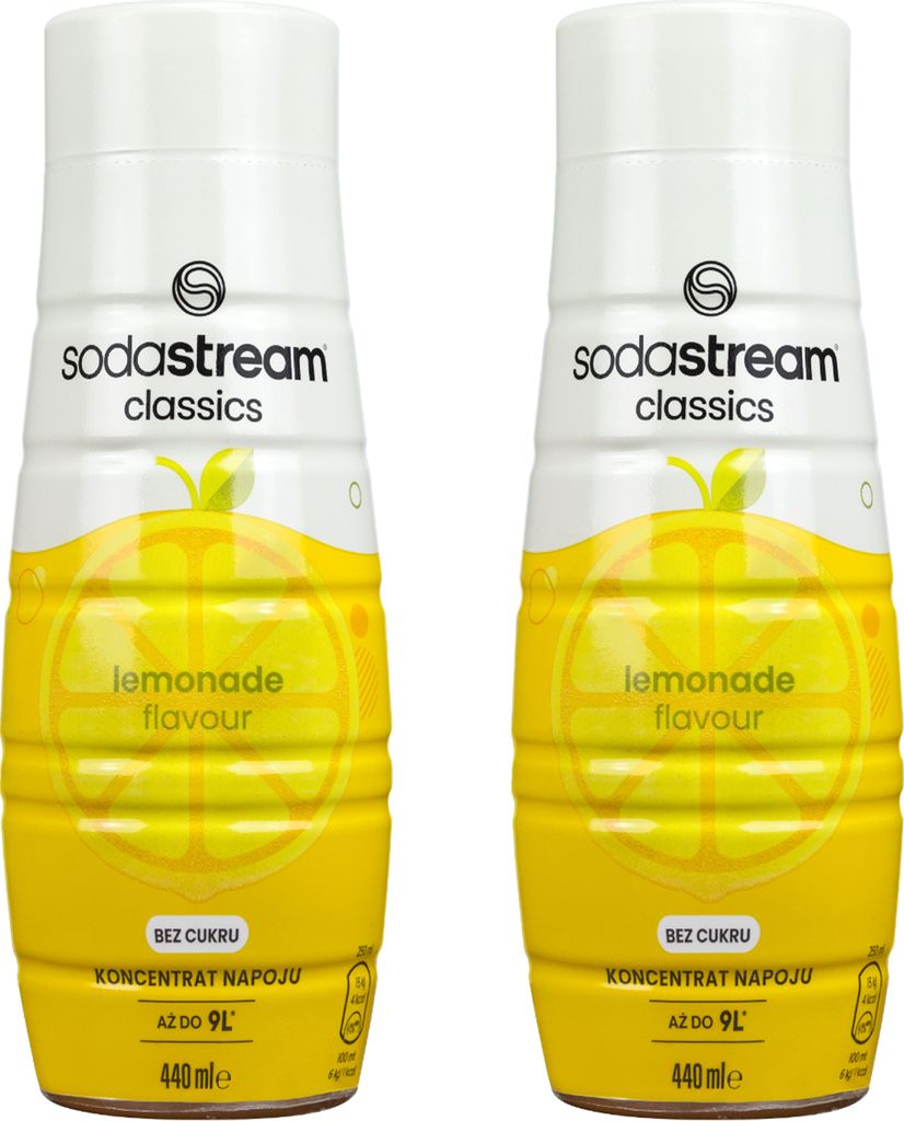 SodaStream Syrop do napojów Cytryna bez cukru, 440 ml, 2 Zdjęcie produktu 