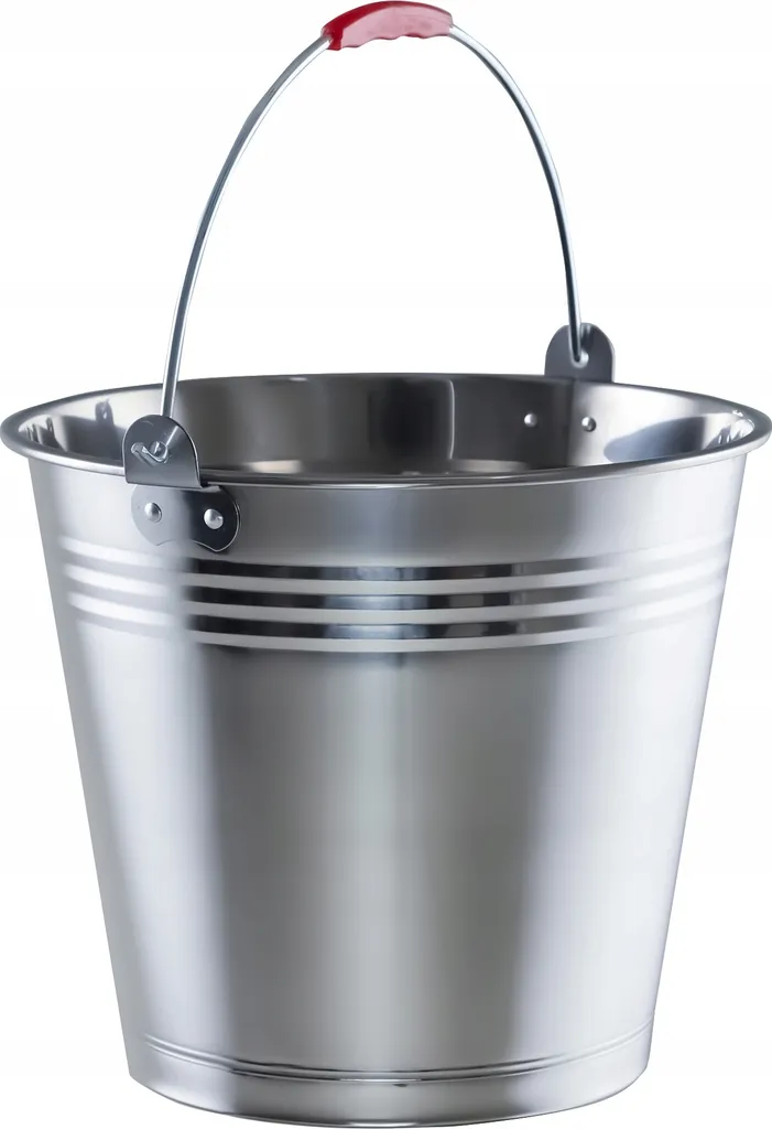 KADAX Seau en zinc 10L - Seau à eau en acier robuste pour jardinage