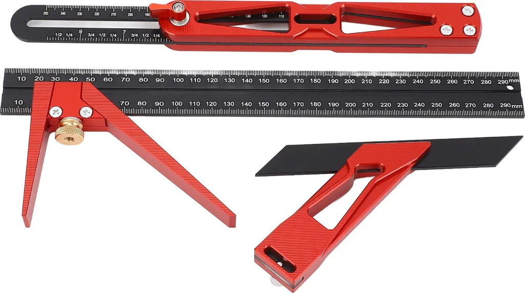 Règles d'angle 45°/90° en aluminium pour corriger vos erreurs de traçage