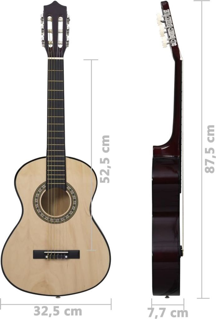 vidaXL Klasická kytara pro začátečníky a děti 1/2 34" Obrázek produktu 6