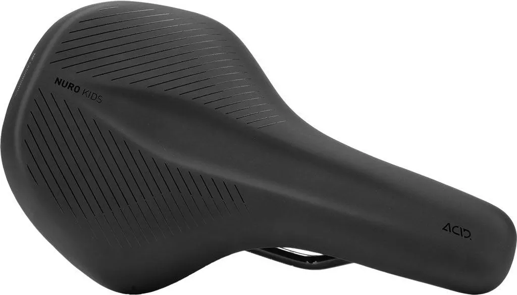 Selle Acid Nuro 125 mm Argent ergonomique - Revêtement ultra résistant