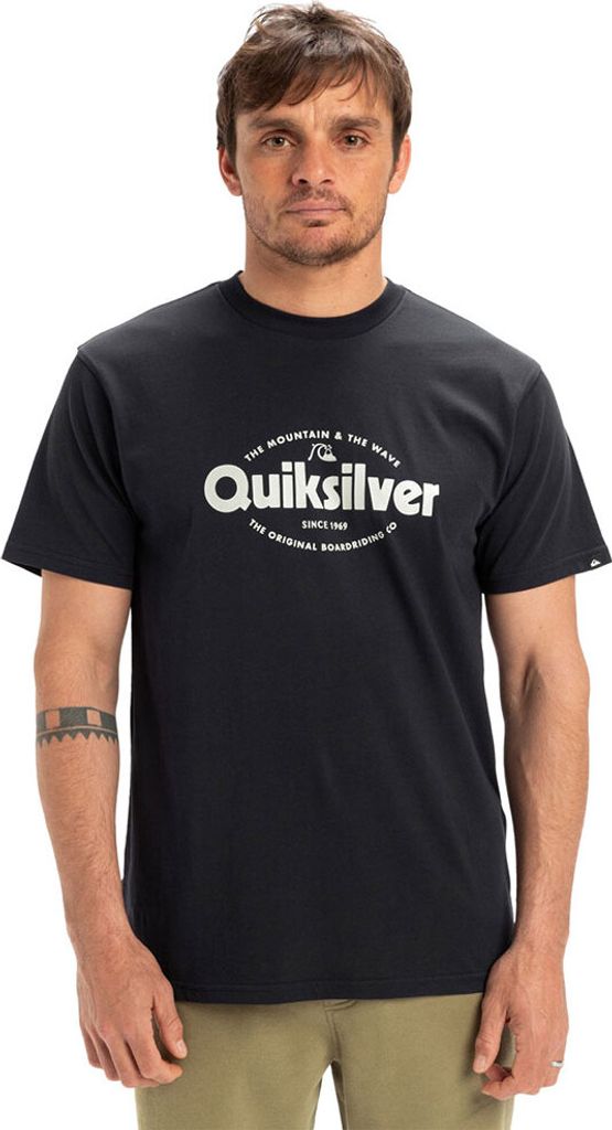 Quiksilver Ev Shape All Day Kurzarm-t-shirt Blau,Schwarz XS Mann Blau,Schwarz XS