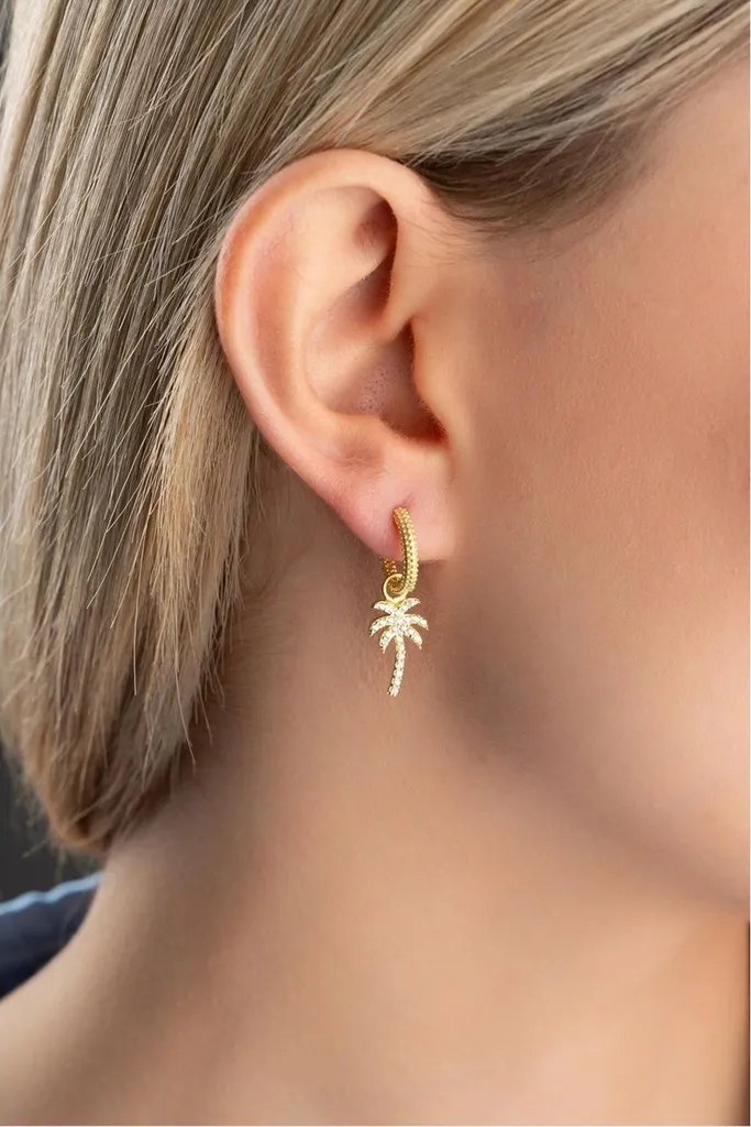 Boucles d'oreilles palmier argent 925 plaqué or : fini l'oxydation - 4
