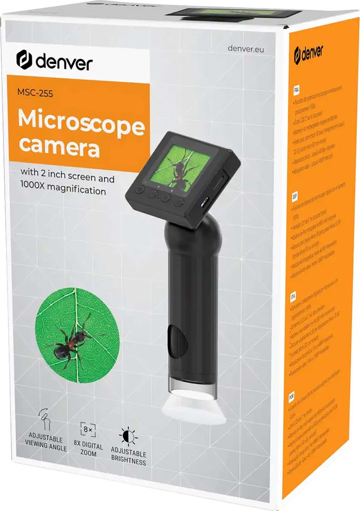 Denver MSC-255 Digitální mikroskop černý Nový Obrázek produktu 8