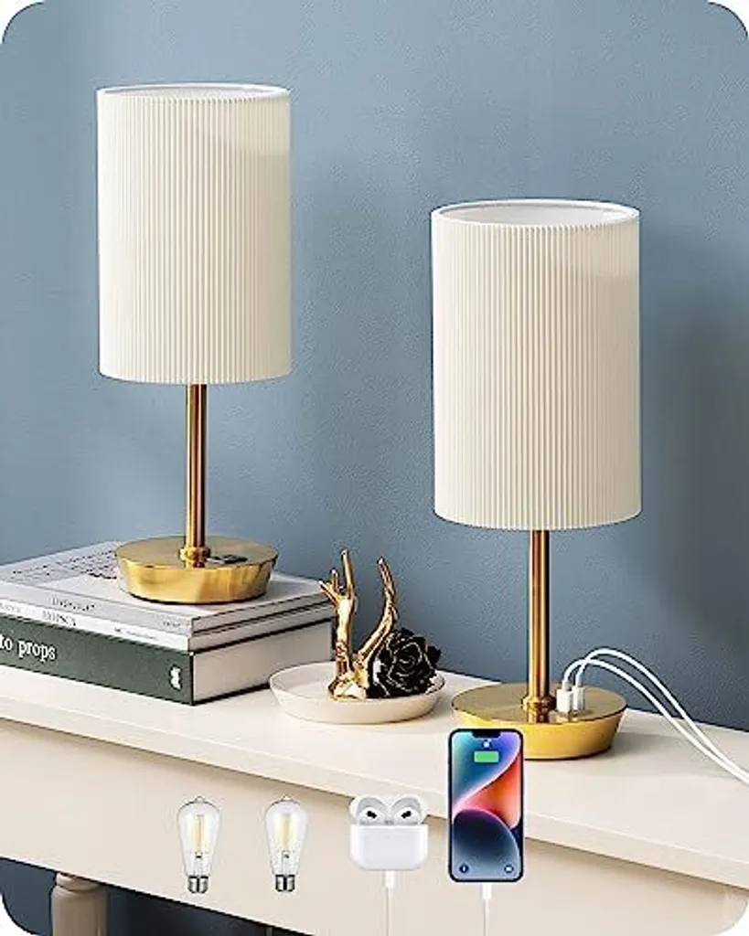 EDISHINE Lampada da Tavolo LED Touch Dimmable Regalo Design Moderno