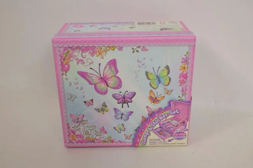 Set de Tampons encreurs Papillons Pecoware 179BG Kit Loisirs Créatifs