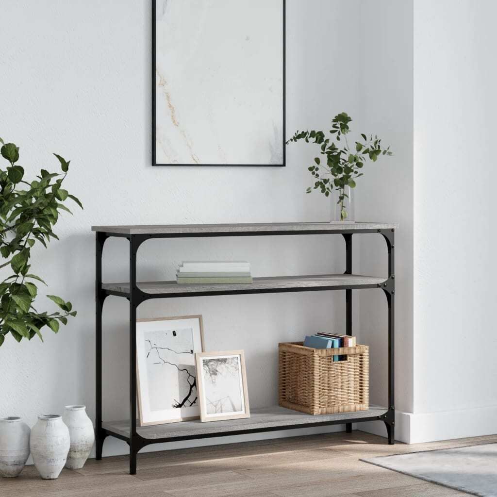 "im Sonderangebot"Konsolentisch - modernes Design - Flurtisch/Beistelltisch - Grau Sonoma 100x29x75cm Holzwerkstoff NEU830412 - Konsolentische
