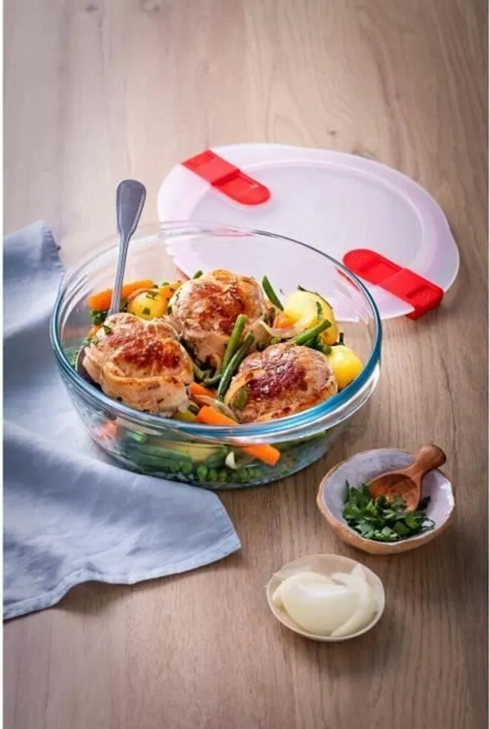Set 3 Ciotole Pyrex Cook & Go 1,1L - Vetro Borosilicato Ermetico - 4