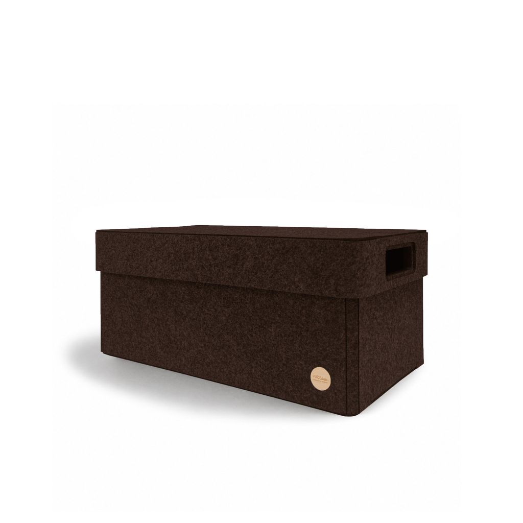 Aufbewahrungsbox CLASSIC Filz 45 x 24 x 19 cm mit Deckel in Produktbild 
