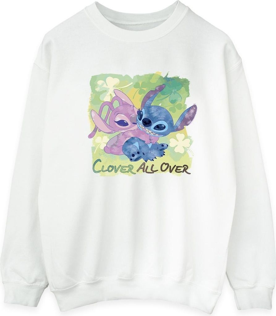 Disney - "St Patrick's Day" Sweatshirt für Herren BI31137 (S) (Weiß)