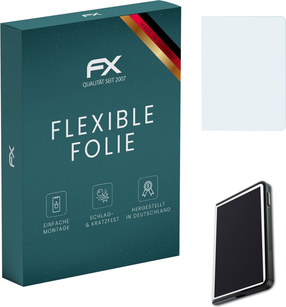 atFoliX FX-ActiFleX 3x Schutzfolie kompatibel mit Ledger Stax Folie