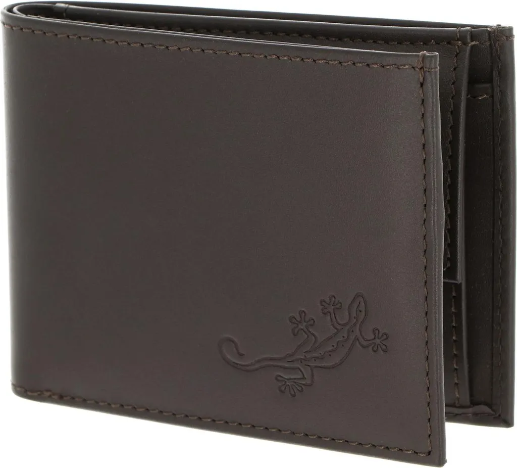 Portafoglio Uomo oxmox Lizard 2.0 Pelle Marrone RFID Protect