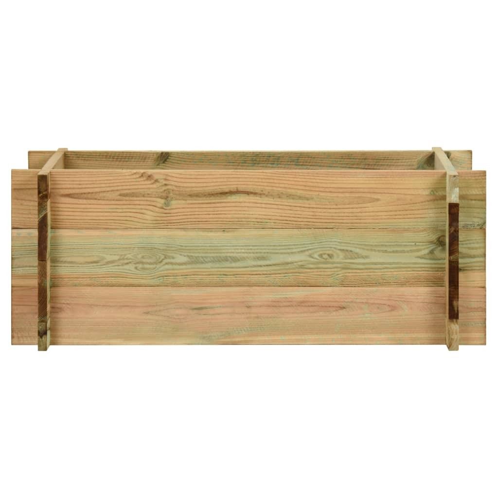 vidaXL Fioriera letto rialzato in legno di pino impregnato Immagine del prodotto 