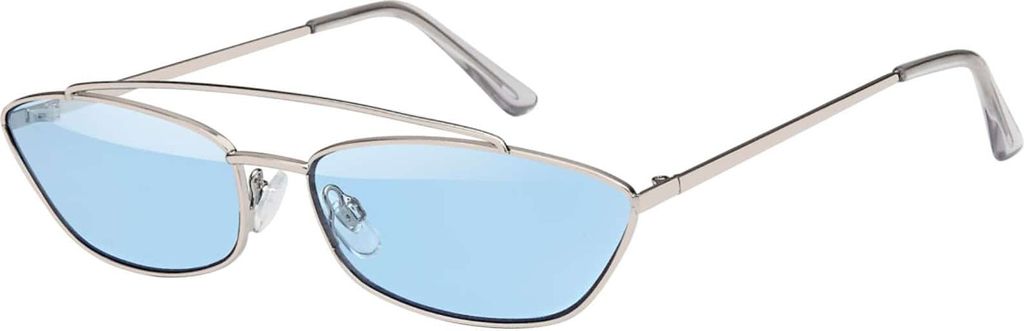 Gil Damen Sonnenbrille Runde Designer 80er Modern Urlaub Sommer Strand 30481 Hellblau