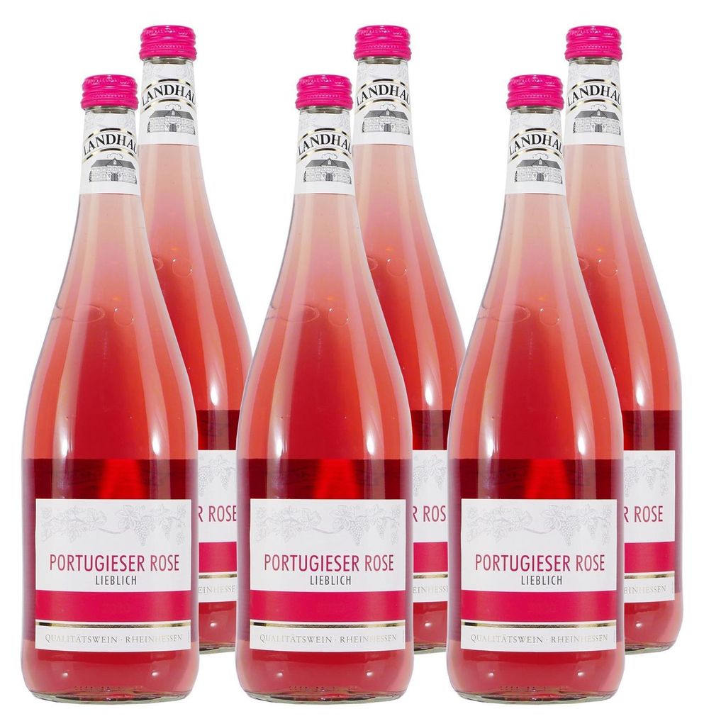 Landhaus Portugieser Rosé -lieblich- (6 x 1,0L) Produktbild 