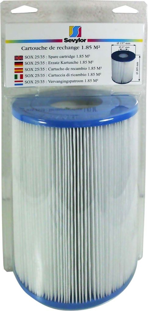 Filterkartusche für MPN 40 1,9 qm, 205 x 157 mm,  Produktbild 