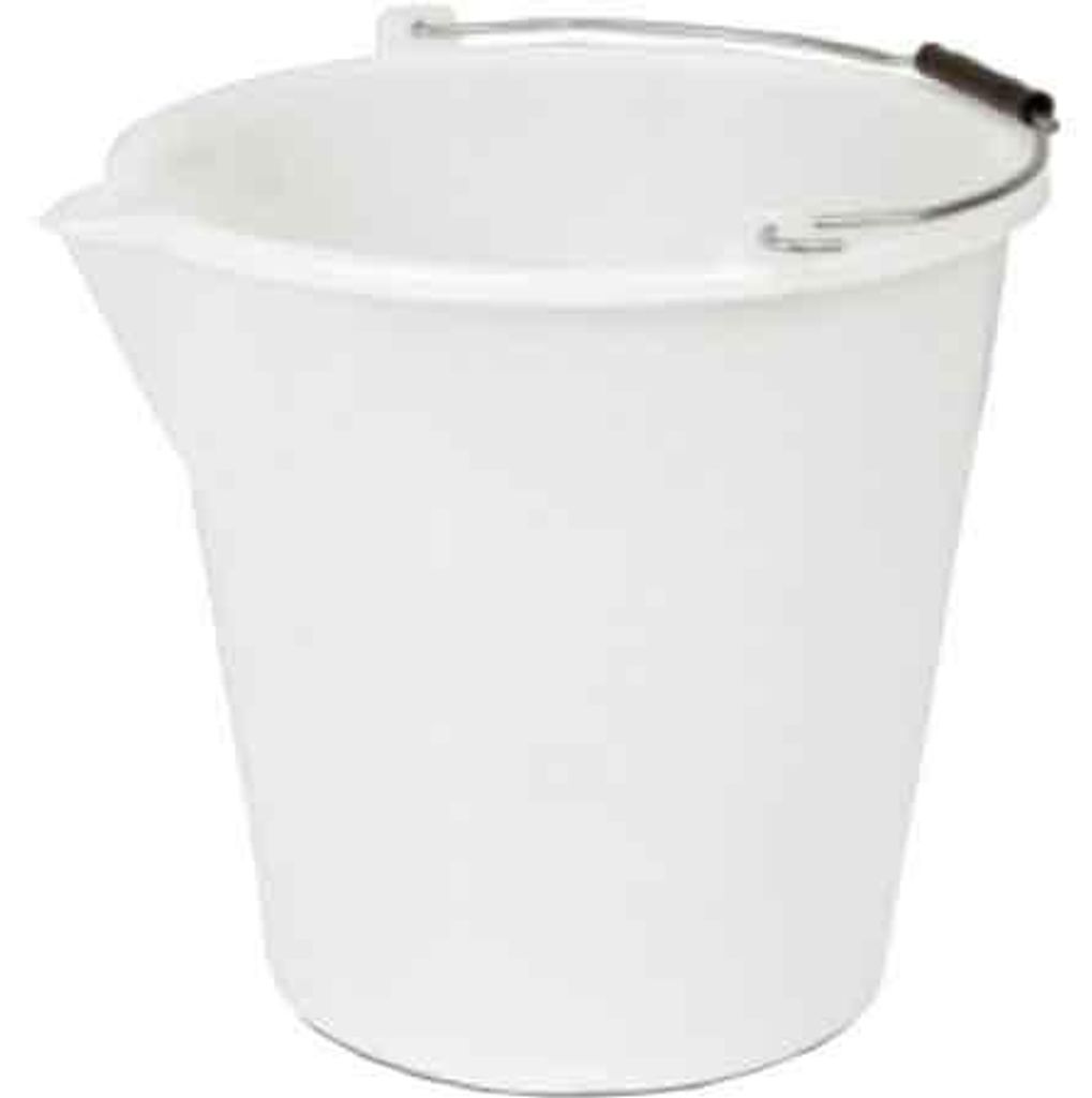 Emmer met witte tuit, 10 liter Productafbeelding 