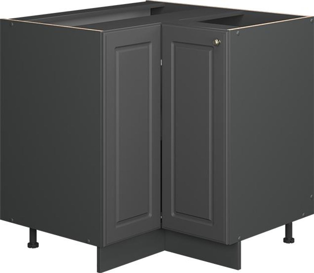Eckunterschrank Vicco Fame-Line Anthrazit-Gold Landhaus 80.5 cm , AP Eiche, Model 56743