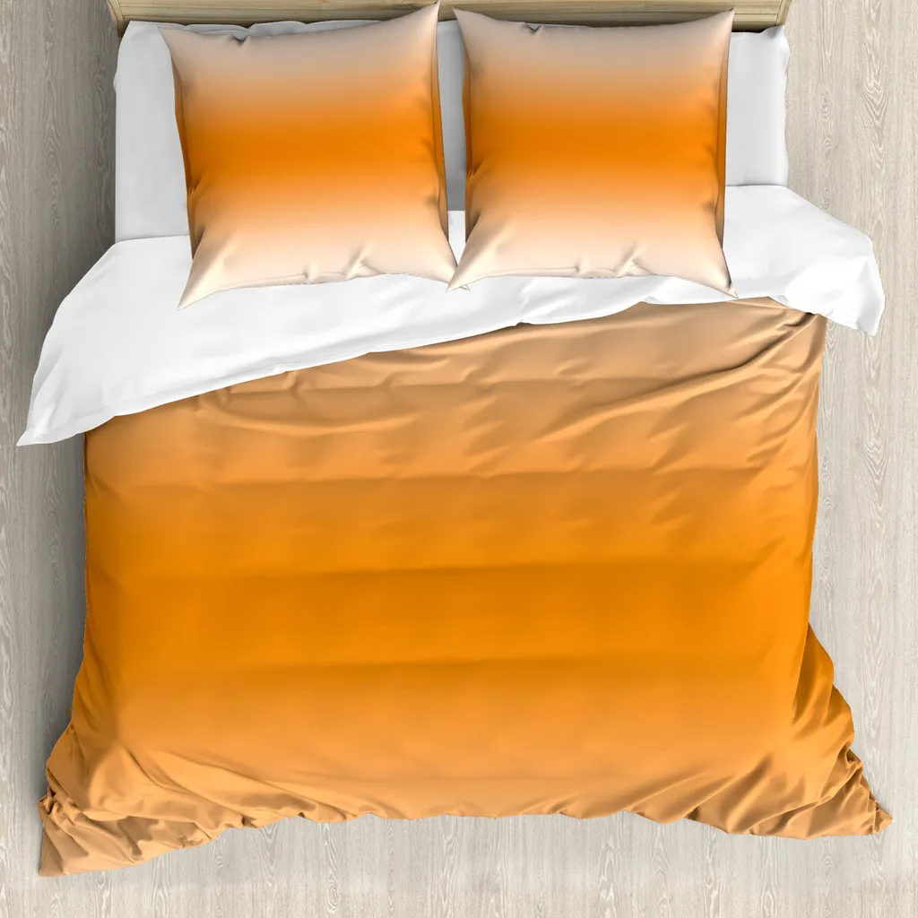 Set Letto ABAKUHAUS 155x220 Microfibra High-Tech Antiacaro Arancio