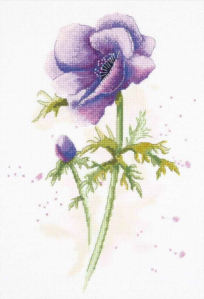 Panna Kreuzstichset "Anemone" 20x29cm, Zählmuster Produktbild 