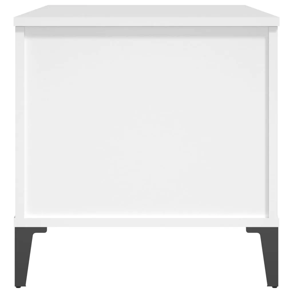Tavolino Bianco da Salotto vidaXL - Il Cuore Alzabile del tuo Living - 9