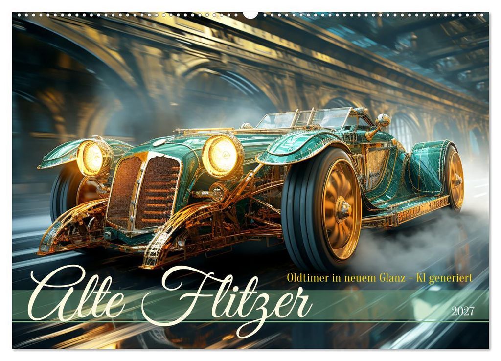 Alte Flitzer (Wandkalender 2027 DIN A2 quer), CALVENDO Monatskalender