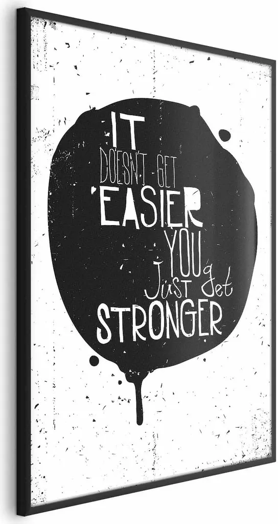 Poster 40x60 Stronger con Cornice Nera | Alta Qualità e Resistenza