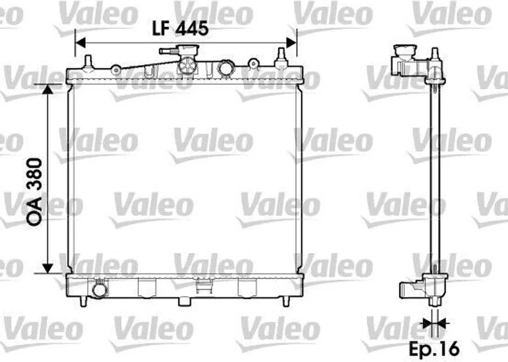 Radiateur moteur pour Nissan Micra III et Note - Solution Valeo 734246