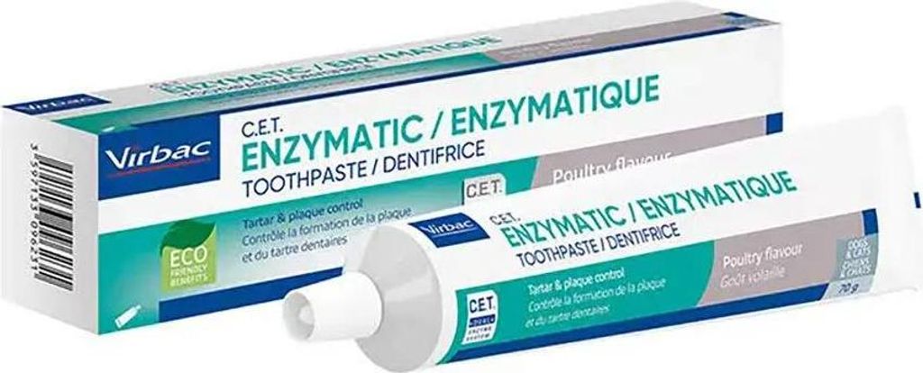Virbac C.E.T. Dentifricio enzimatico per cani e gatti 70 g Immagine del prodotto 