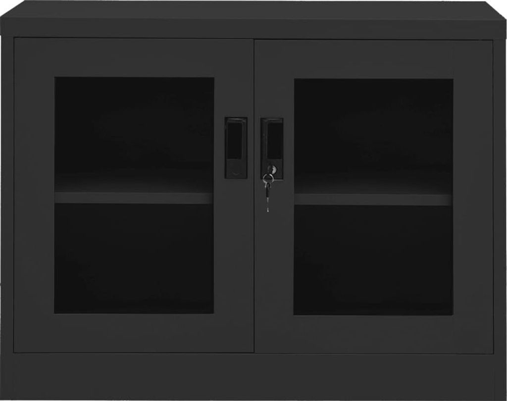 vidaXL Büroschrank Anthrazit 90x40x70 cm Stahl