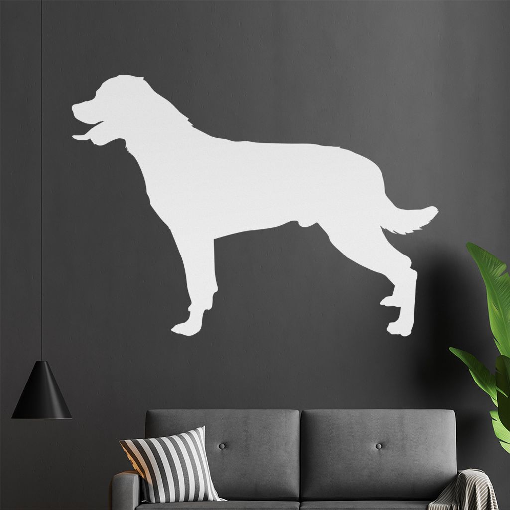 KIWISTAR Rottweiler Silhouette Wandtattoo in 6 Größen - Wandaufkleber Wall Sticker - Dekoration, Küche, Wohnzimmer, Schlafzimmer, Badezimmer