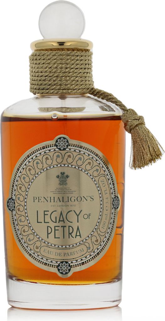 A bottle of Penhaligon's Legacy of Petra Eau de Parfum.