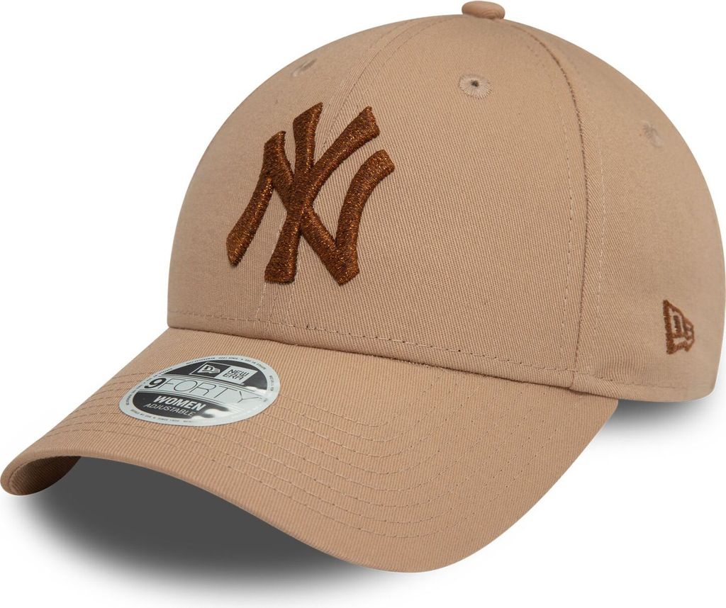 New Era 9Forty Damen Cap - METALLIC New York Yankees khaki