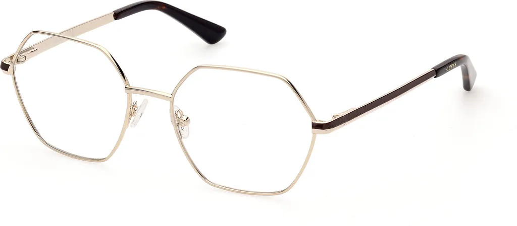 Guess GU2869 032 Lunettes Homme en Métal Doré et Noir Verres de 53 mm