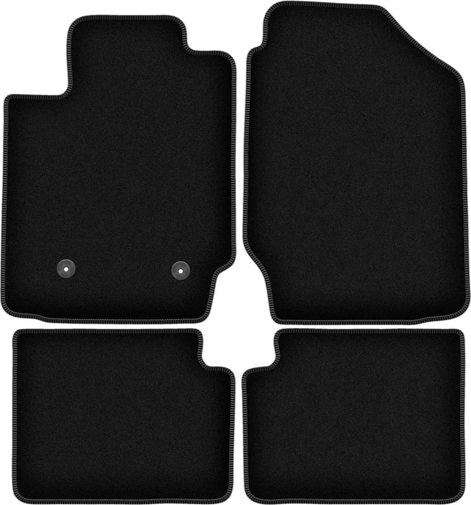 Set Tappetini Su Misura Pontiac Vibe 2003-2008 Velluto Premium Nero