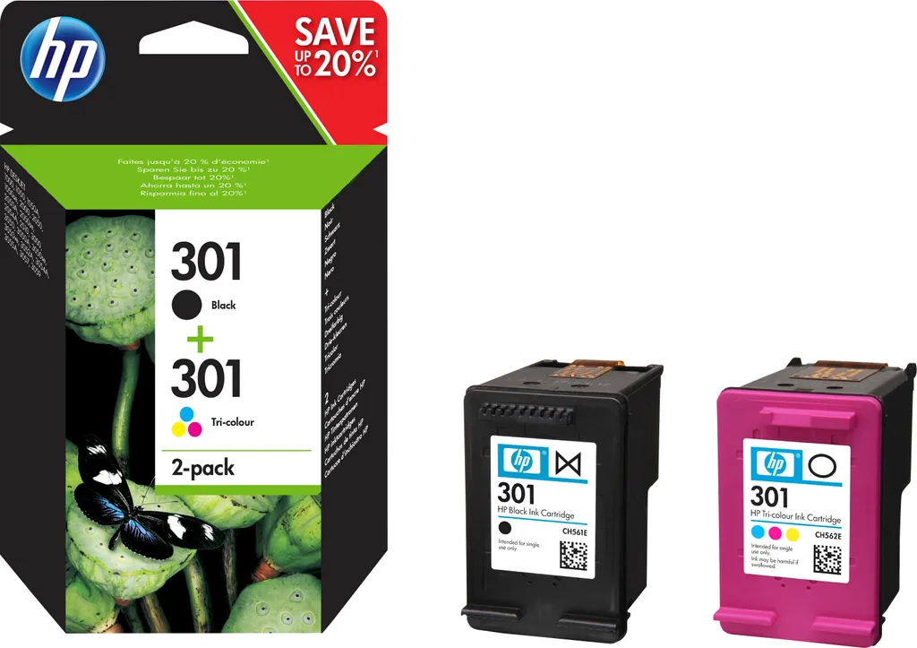 Cartucce HP 301 Originali N9J72AE: Stampa di Qualità e Sostenibile