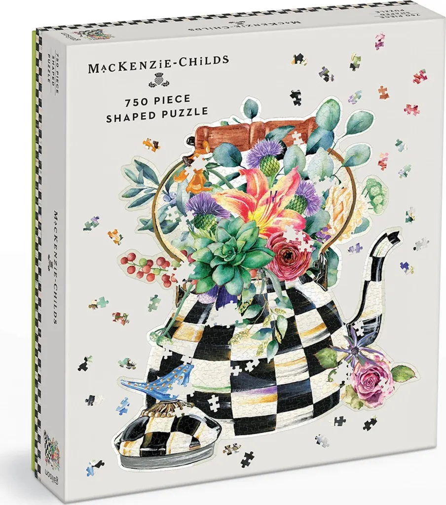 Puzzle Théière Galison 750 pièces - Idée cadeau pour amateurs de thé