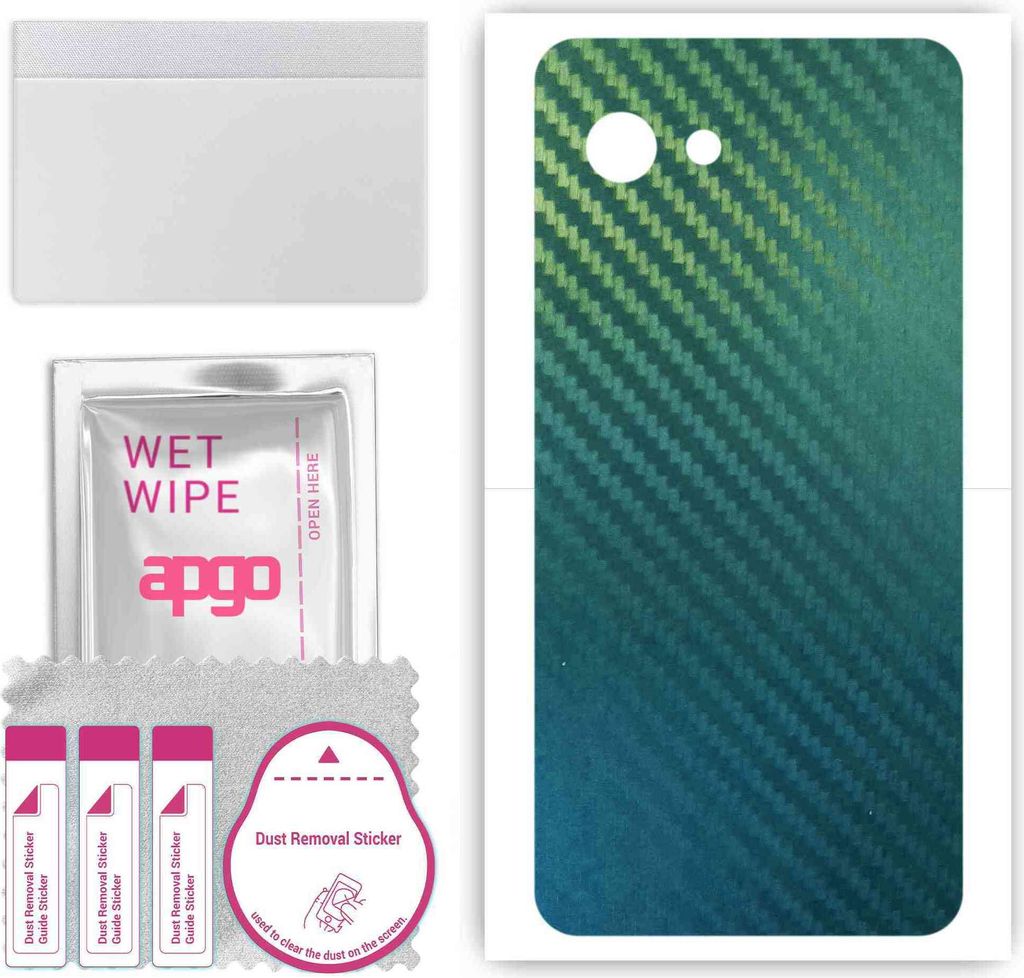 apgo Rückseite Schutzfolie, Skin, kompatibel mit Sharp Aquos R2 compact, Hinten Displayschutzfolie aus Vinylfolie, kratzfest, einfache Montage - K...