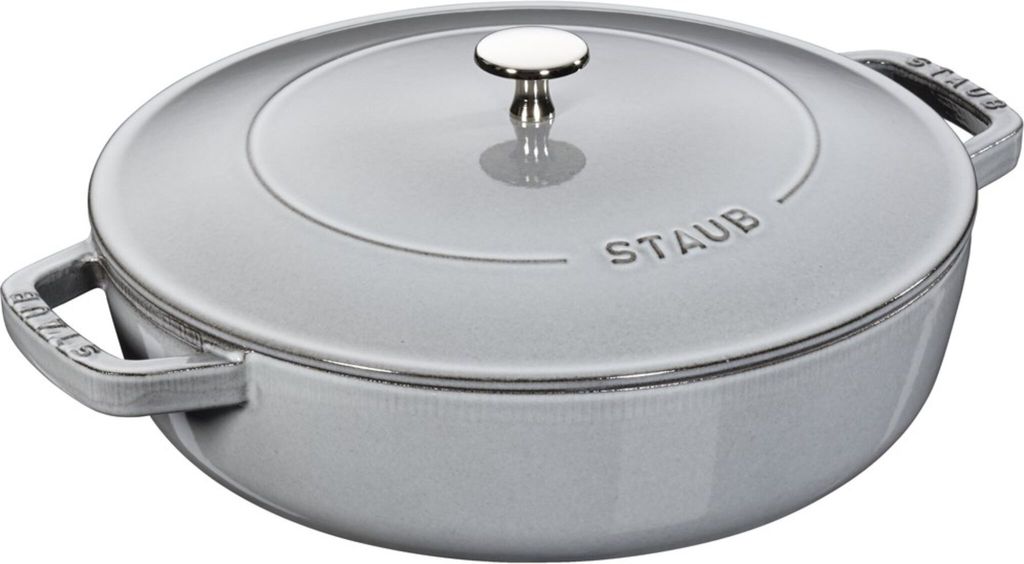 Staub Guss Bräter, rund Graphitgrau 28 cm Produktbild 