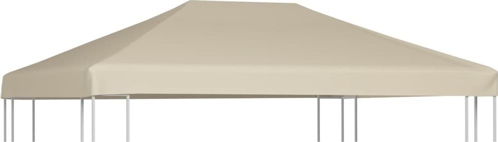 Pavillondach 310 g/m² 4×3 m Beige