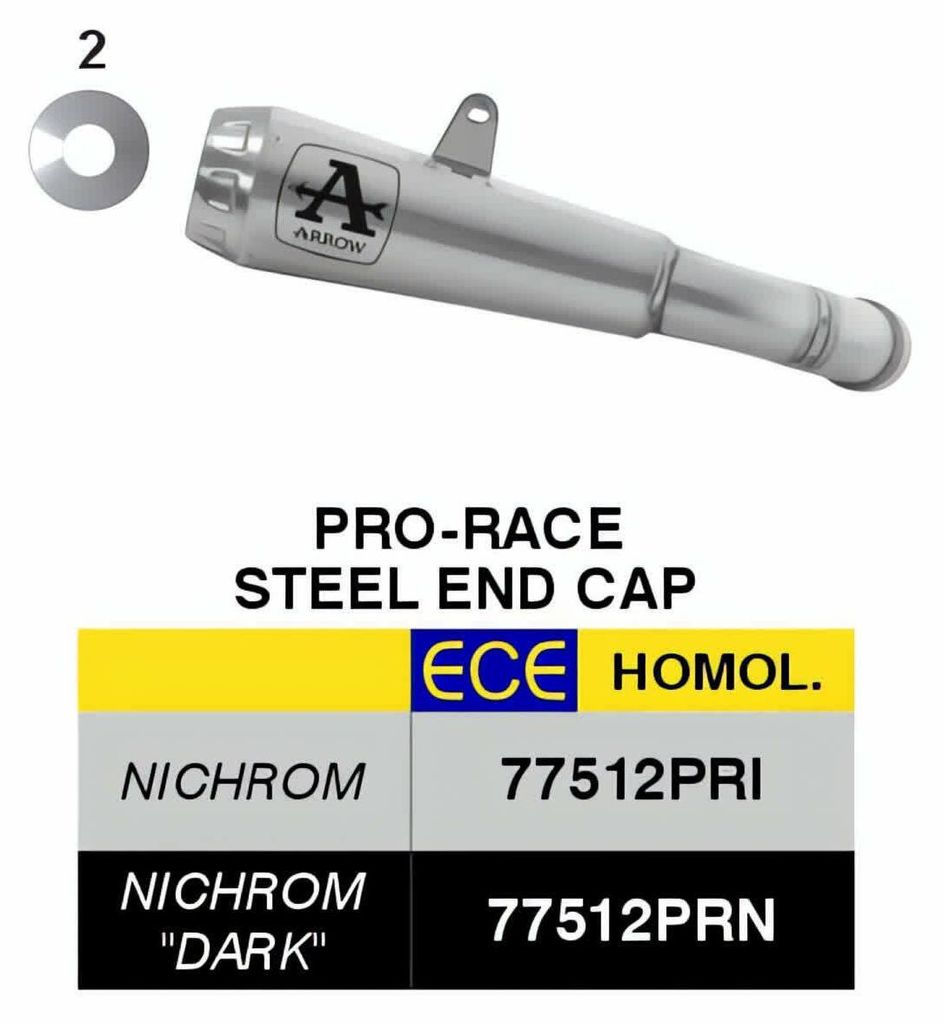 ARROW homologierte Pro-Race Nichrom Slip-On Auspuffanlage für KTM 990 RC R